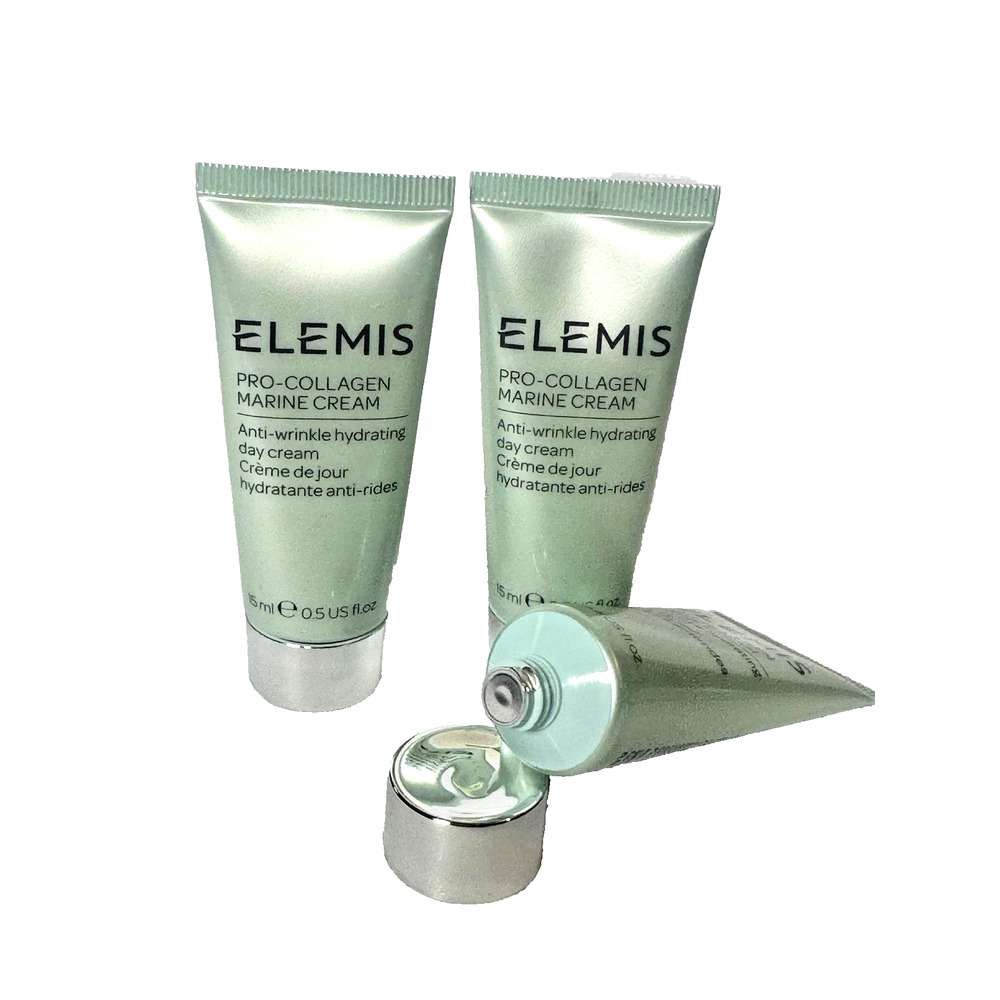 3x Elemis Pro-Collagen Marine Cream Anti-Wrinkle Day Cream 0.5floz Each SEALED - Picture 3 of 5